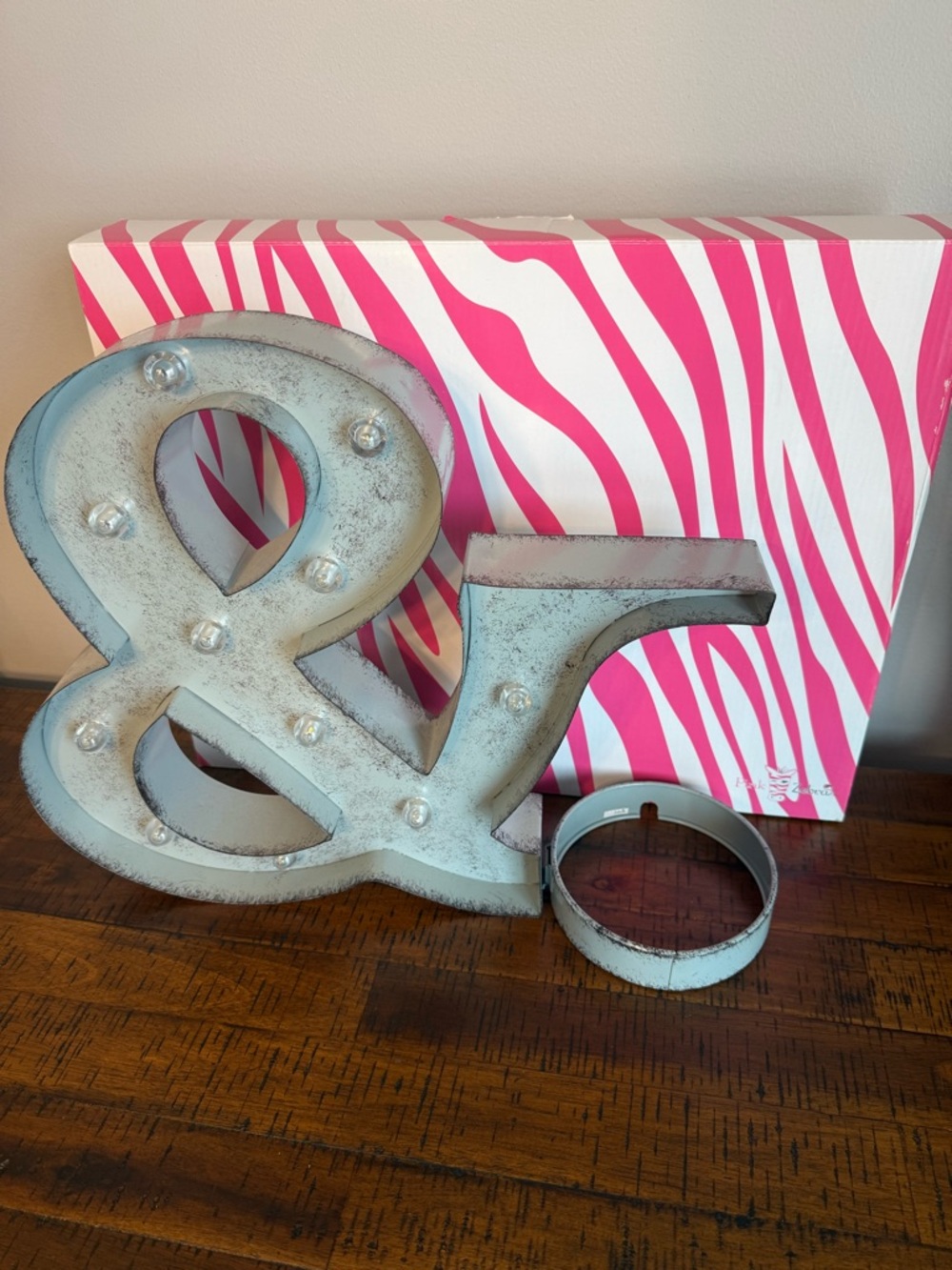 Pink Zebra & Sign with melter holder